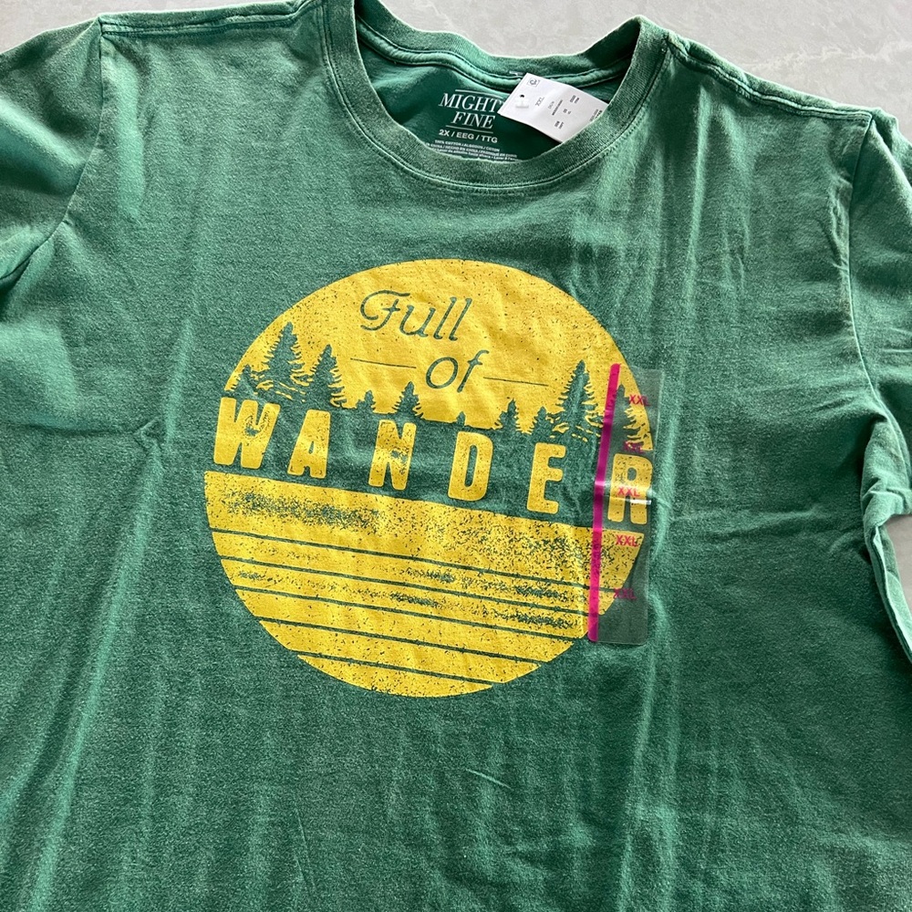 Distressed T-Shirt “Full of Wander”